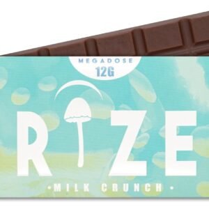 Rize | Milk Crunch Mushroom Chocolate Bar | Megadose 12g Bar